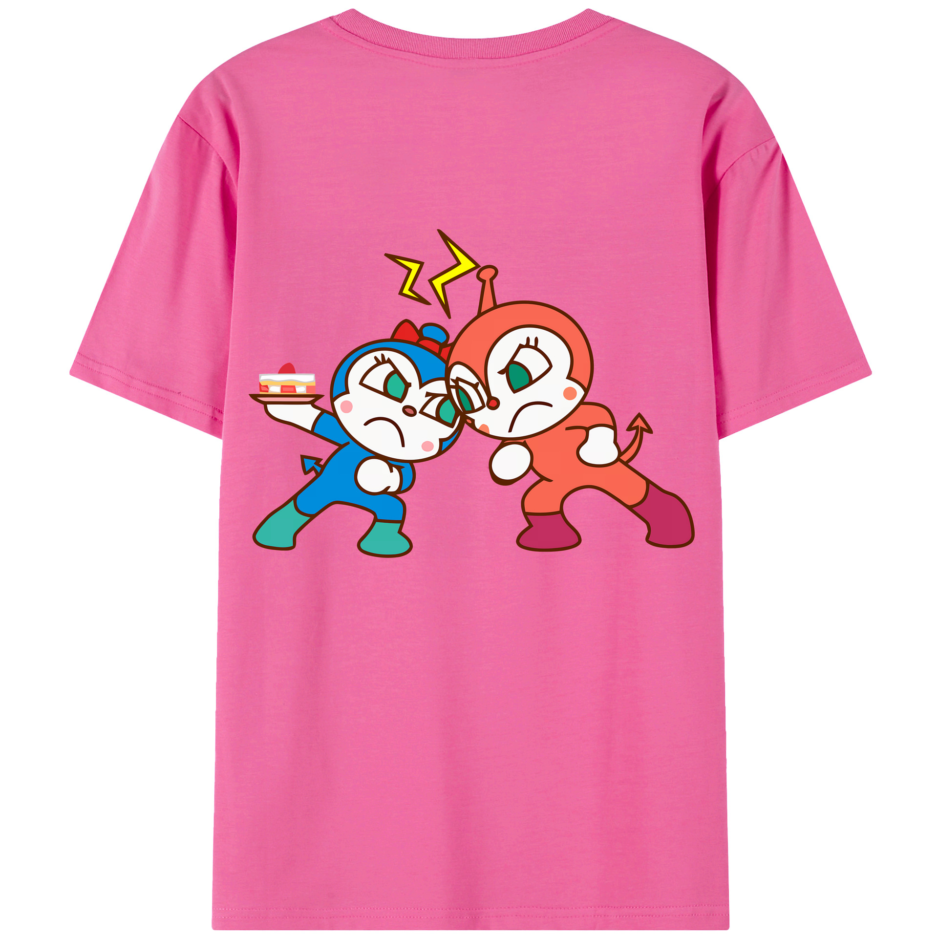 （画像用） アンパンマン Anpanman レディース半袖Tシャツ(バックプリント)